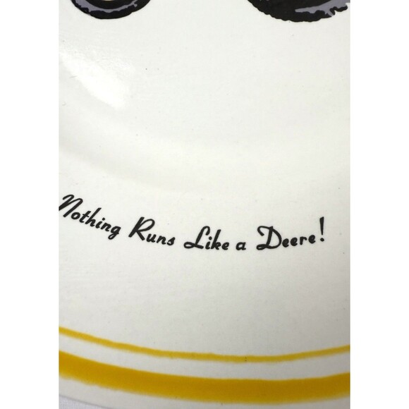 John Deere Tractor 9" Salad Plates “Nothing Runs Like a Deere!" Gibson SET OF 2 - Picture 10 of 12